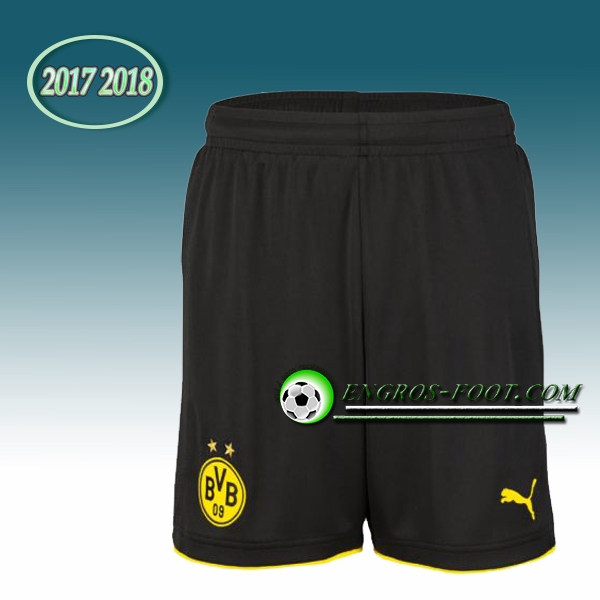 Engros-foot: Jeu Short Foot Dortmund BVB Noir 2017 2018 Domicile Thailande