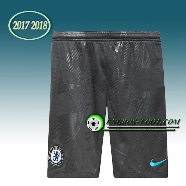 Engros-foot: Jeu Short Foot FC Chelsea Noir 2017 2018 Third Thailande