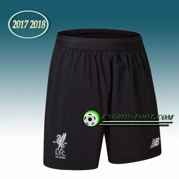 Engros-foot: Jeu Short Foot Liverpool Noir 2017 2018 Exterieur Thailande