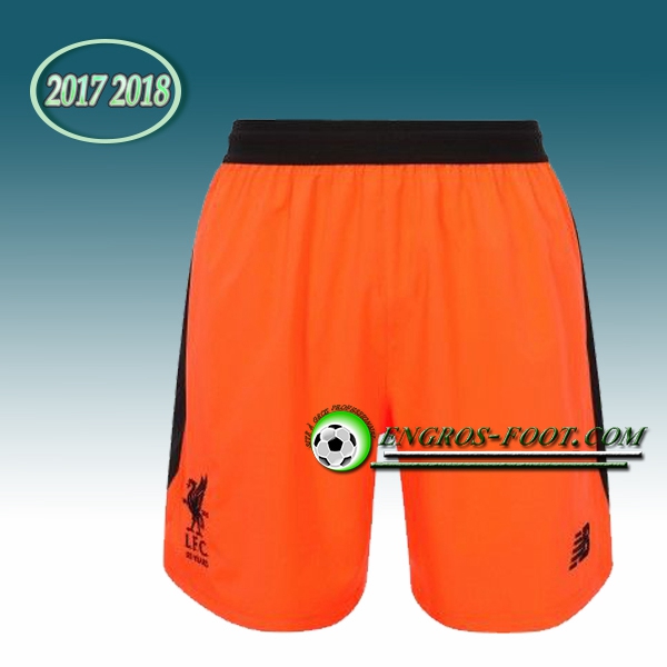 Engros-foot: Jeu Short Foot Liverpool Orange 2017 2018 Third Thailande