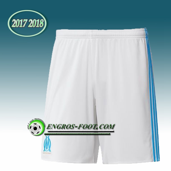 Engros-foot: Jeu Short Foot Marseille OM Blanc 2017 2018 Domicile Thailande