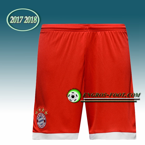 Engros-foot: Jeu Short Foot Bayern Munich Rouge 2017 2018 Domicile Thailande