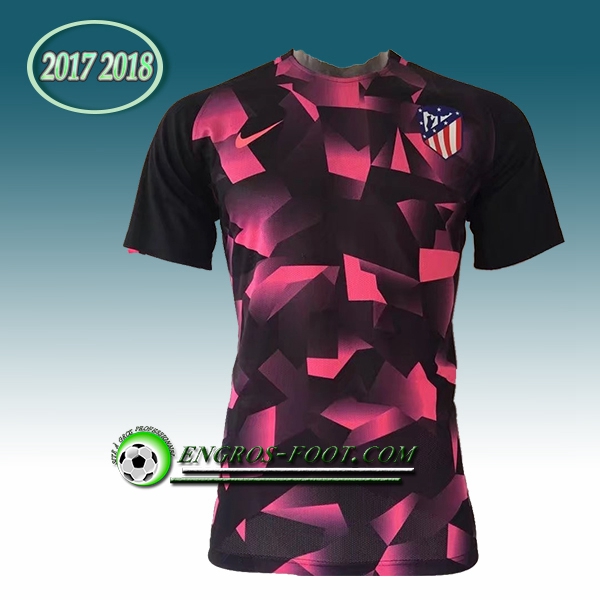 Engros-foot: PRé MATCH Training Atletico Madrid Noir/Rouge Diamant 2017-2018 Thailande