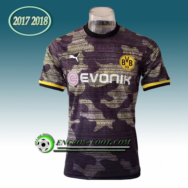 Engros-foot: PRé MATCH Training Dortmund BVB Gris/Noir Camouflage 2017-2018 Thailande