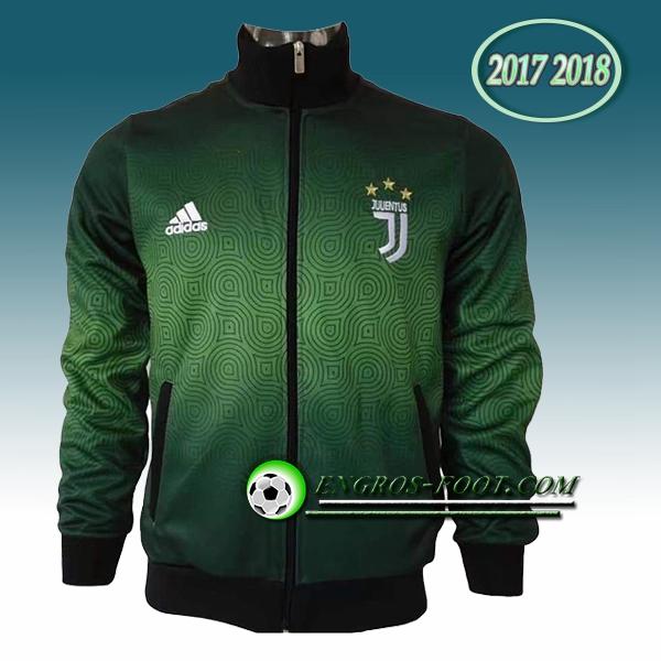 Engros-foot: Veste Foot Juventus Vert 2017-2018 Thailande