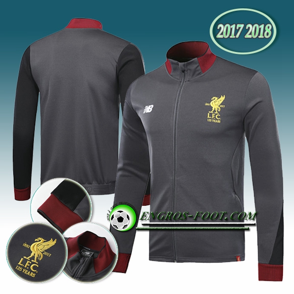 Engros-foot: Veste Foot FC Liverpool Gris 2017-2018 Thailande