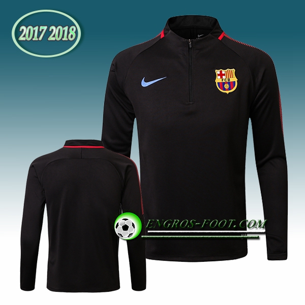 Engros-foot: Sweatshirt Training FC Barcelone Noir 2017-2018 Thailande