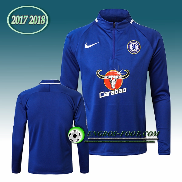 Engros-foot: Sweatshirt Training FC Chelsea Bleu 2017-2018 Thailande