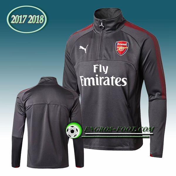 Engros-foot: Sweatshirt Training Arsenal Gris 2017-2018 Thailande