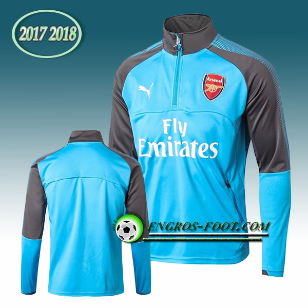 Engros-foot: Sweatshirt Training Arsenal Bleu 2017-2018 Thailande