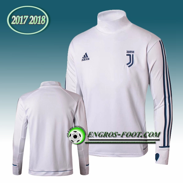 Engros-foot: Sweatshirt Training Juventus Blanc 2017-2018 Thailande