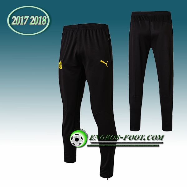 Engros-foot: Pantalon Training Dortmund BVB Noir 2017-2018 Thailande