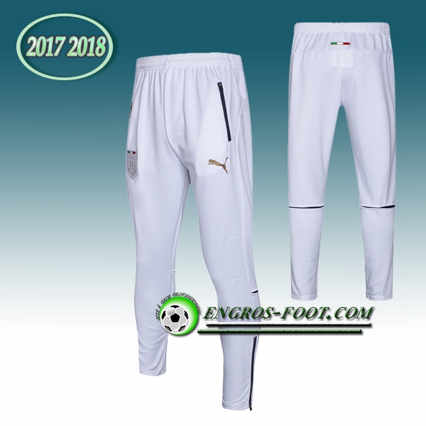 Engros-foot: Pantalon Training Italie Blanc 2017-2018 Thailande