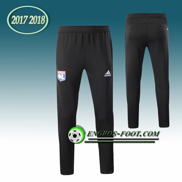 Engros-foot: Pantalon Training Lyon OL Noir 2017-2018 Thailande