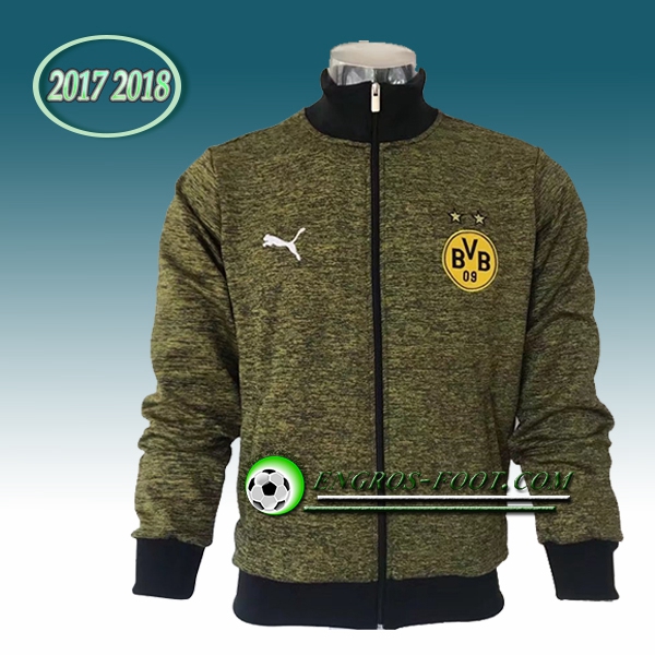 Engros-foot: Veste Foot Dortmund BVB Jaune Camouflage 2017-2018 Thailande