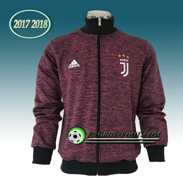 Engros-foot: Veste Foot Juventus Pourpre/Noir 2017-2018 Thailande