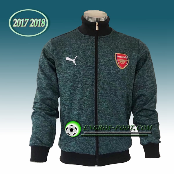 Engros-foot: Veste Foot Arsenal Bleu/Noir 2017-2018 Thailande