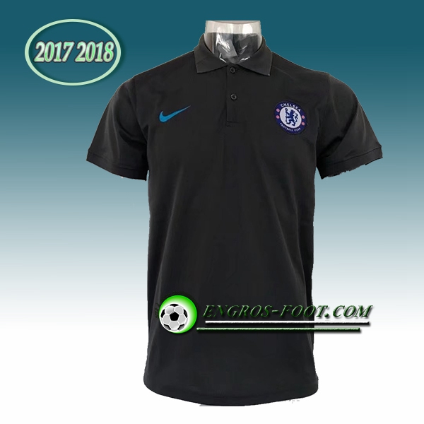 Engros-foot: Polo FC Chelsea Noir 2017-2018 Thailande