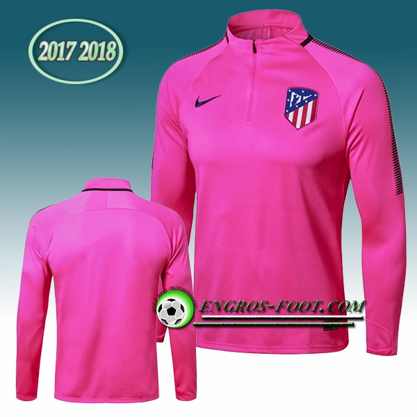 Engros-foot: Sweatshirt Training Atletico Madrid Rose 2017-2018 Thailande