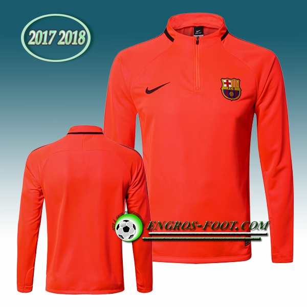 Engros-foot: Sweatshirt Training FC Barcelone Orange 2017-2018 Thailande