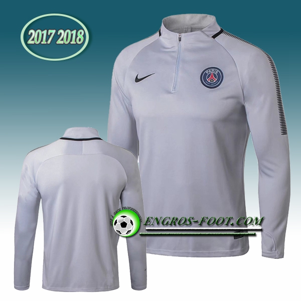 Engros-foot: Sweatshirt Training PSG Gris 2017-2018 Thailande