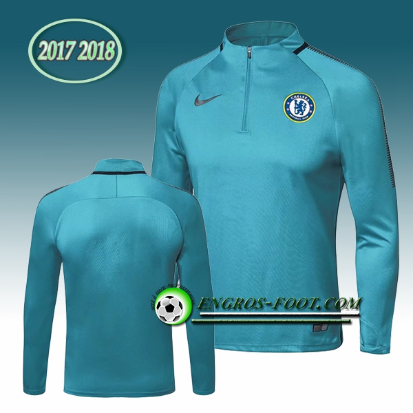 Engros-foot: Sweatshirt Training FC Chelsea Bleu Clair 2017-2018 Thailande