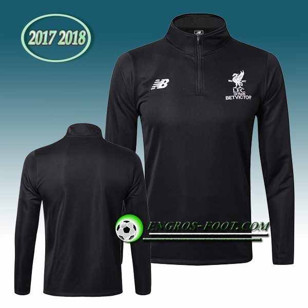 Engros-foot: Sweatshirt Training FC Liverpool Noir 2017-2018 Thailande