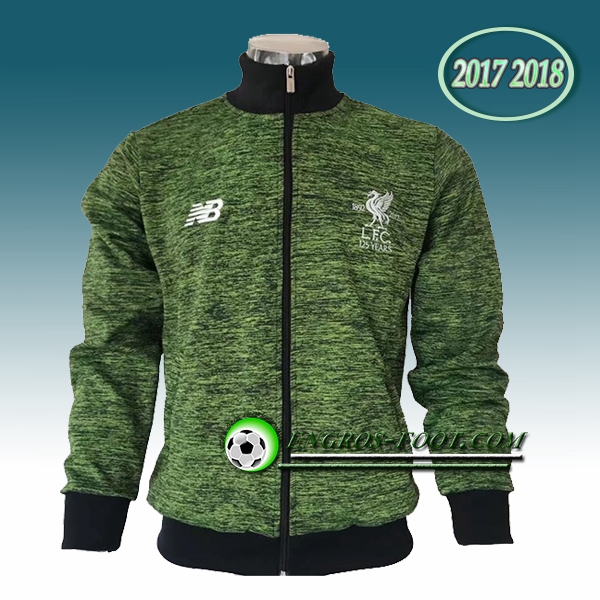 Engros-foot: Veste Foot FC Liverpool Vert Camouflage 2017-2018 Thailande