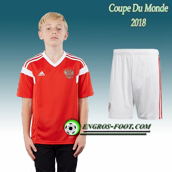 Engros-foot: Jeu Maillot Equipe de Russie Enfant Domicile 2018 2019 Thailande