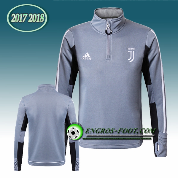 Engros-foot: Sweatshirt Training Juventus Gris 2017-2018 Thailande