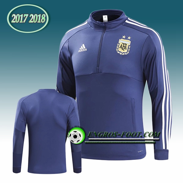 Engros-foot: Sweatshirt Training Argentine Bleu 2017-2018 Thailande