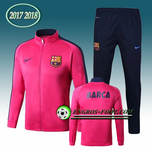 Engros-foot: Survetement Foot - Veste FC Barcelone Rose 2017-2018 Thailande