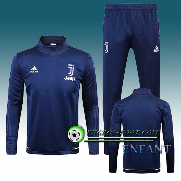 Engros-foot: Ensemble Survetement Foot Juventus Enfant Bleu 2017-2018 Thailande