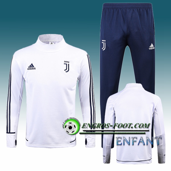 Engros-foot: Ensemble Survetement Foot Juventus Enfant Blanc 2017-2018 Thailande