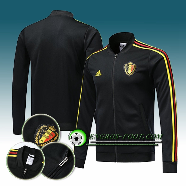 Engros-foot: Veste Foot Belgique Noir 2018-2019 Thailande