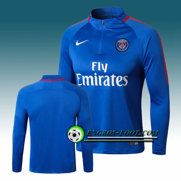 Engros-foot: Sweatshirt Training PSG Bleu 2017-2018 Thailande