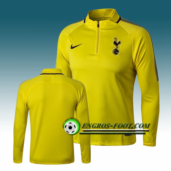 Engros-foot: Sweatshirt Training Tottenham Hotspur Jaune 2017-2018 Thailande