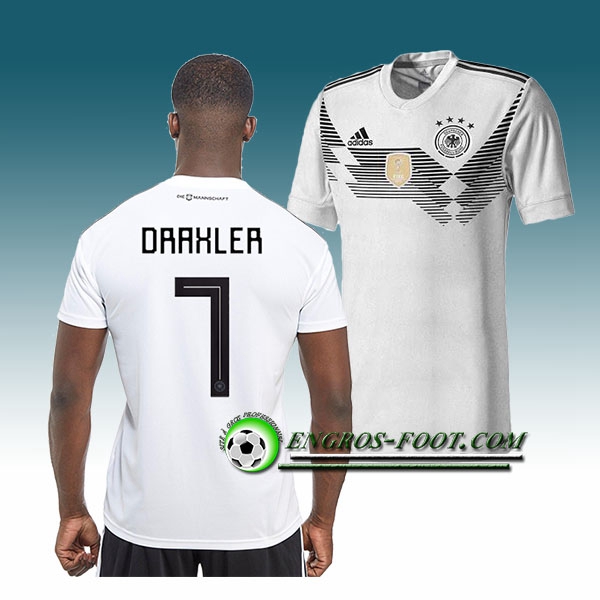 Engros-foot: Jeu Maillot Equipe de Allemagne DRAXLER 7 Domicile 2018 2019 Blanc Thailande