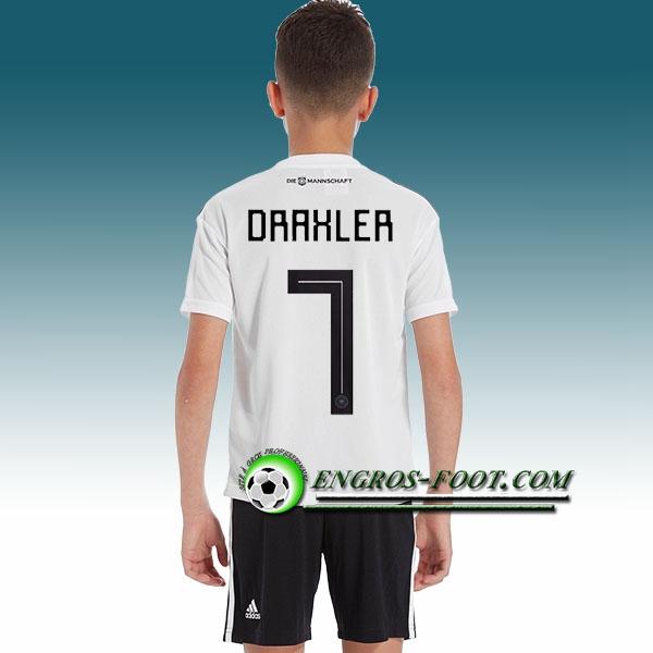 Engros-foot: Jeu Maillot Equipe de Allemagne Enfant DRAXLER 7 Domicile 2018 2019 Bleu Blanc Thailande