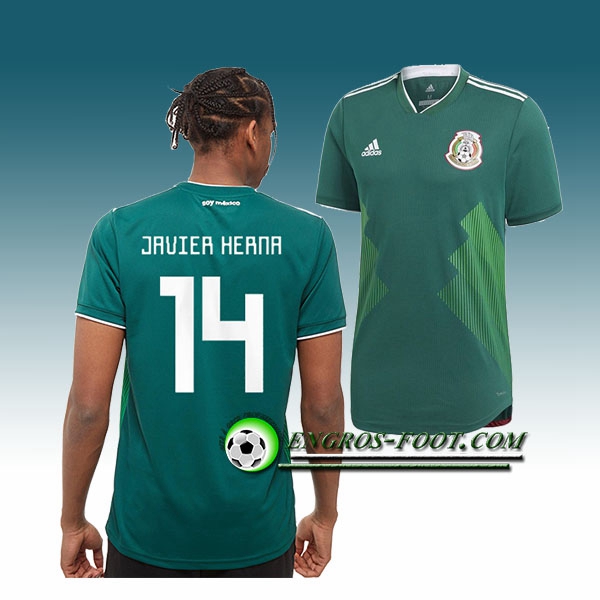 Engros-foot: Jeu Maillot Equipe de Mexique Javier Hernández 14 Domicile 2018 2019 Vert Thailande