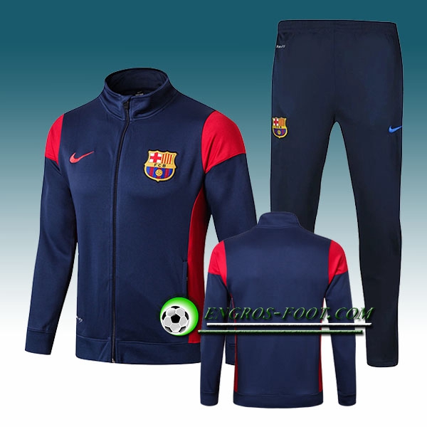 Engros-foot: Survetement Foot - Veste FC Barcelone Bleu Marine/Rouge Ensemble 2017-2018 Thailande