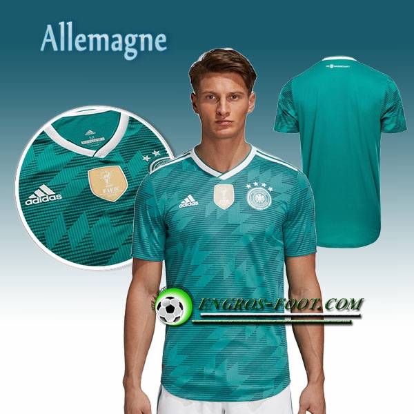 Engros-foot: Jeu Maillot Foot Allemagne Exterieur 2018/2019 Vert Thailande