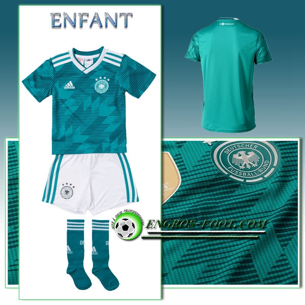 Engros-foot: Jeu Maillot Foot Allemagne Enfant Exterieur 2018/2019 Vert Thailande