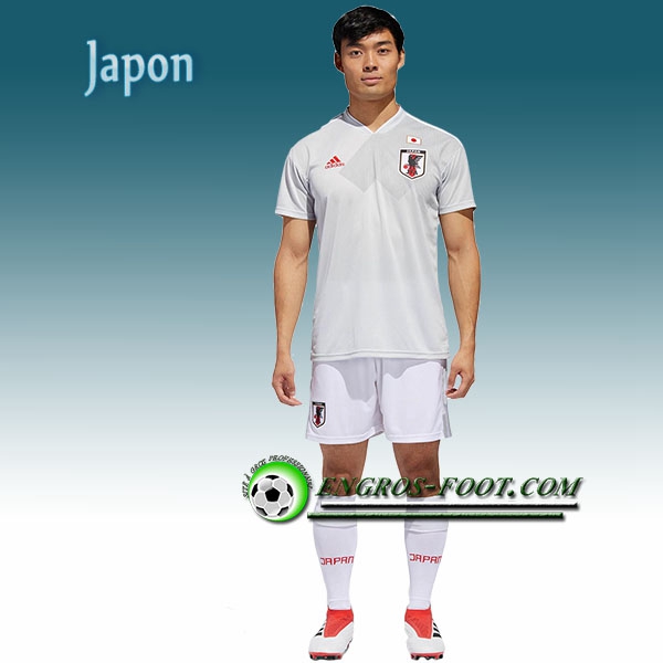 Engros-foot: Jeu Maillot Foot Japon Exterieur 2018/2019 Blanc Thailande