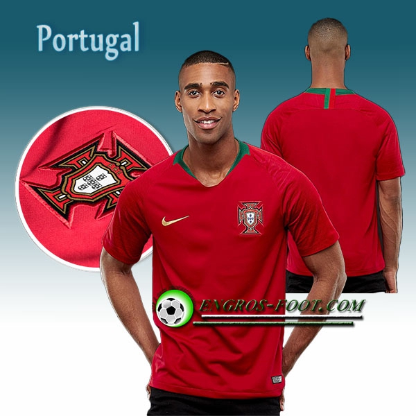 Engros-foot: Jeu Maillot Foot Portugal Domicile 2018/2019 Rouge Thailande