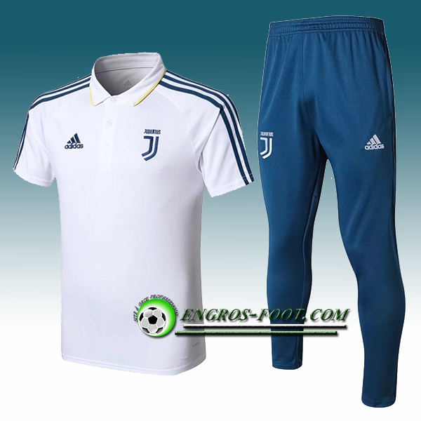 Engros-foot: Ensemble Polo Juventus + Pantalon Blanc 2017-2018 Thailande