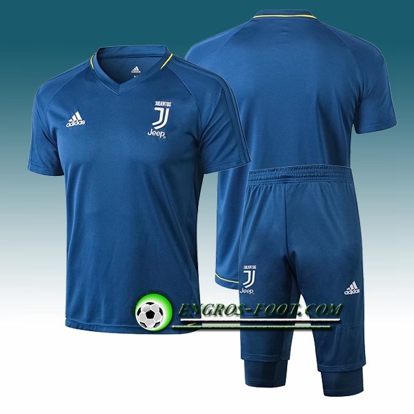 Engros-foot: Ensemble PRé MATCH Training Juventus + Pantalon 3/4 Bleu 2017-2018 Thailande