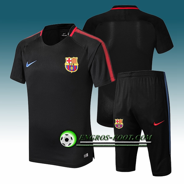 Engros-foot: Ensemble PRé MATCH Training FC Barcelone + Pantalon 3/4 Noir 2017-2018 Thailande