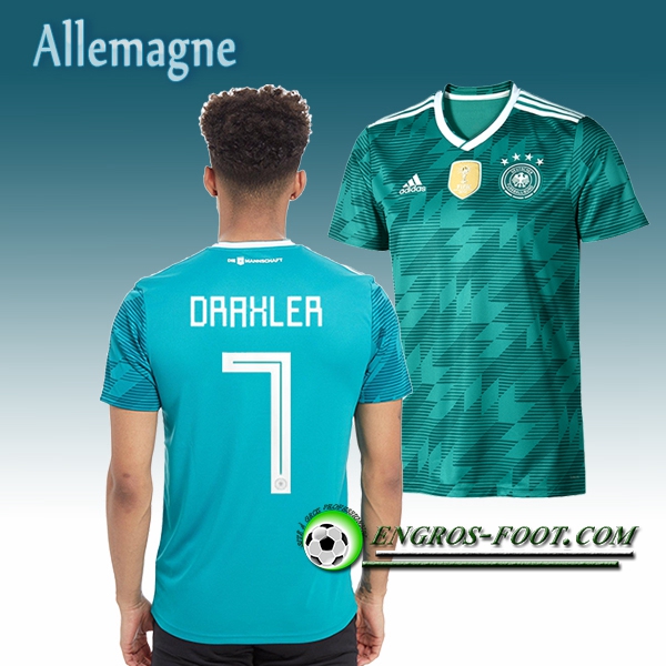 Engros-foot: Jeu Maillot Equipe de Allemagne DRAXLER 7 Exterieur 2018/2019 Vert Thailande