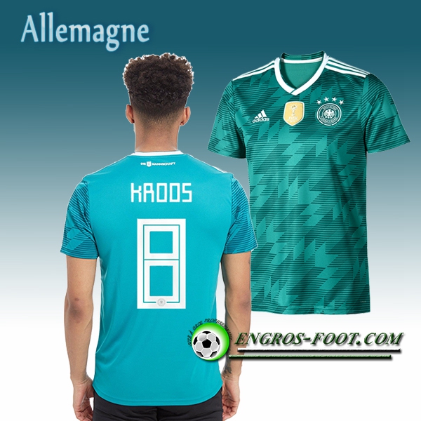 Engros-foot: Jeu Maillot Equipe de Allemagne KROOS 8 Exterieur 2018/2019 Vert Thailande